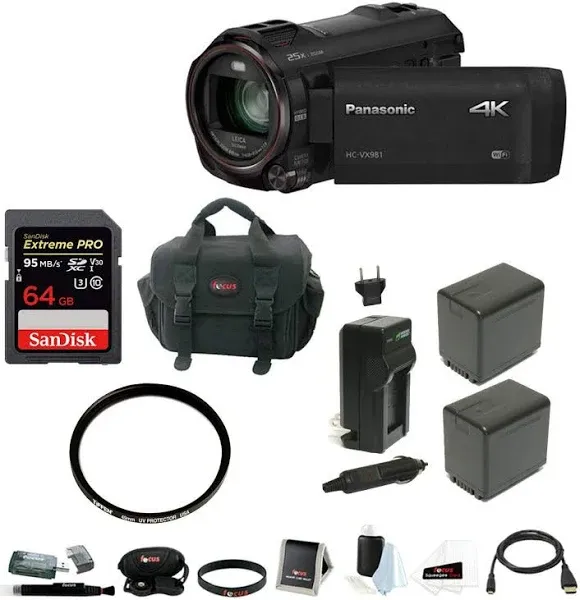 Panasonic HC-VX981K 4K Ultra HD Camcorder