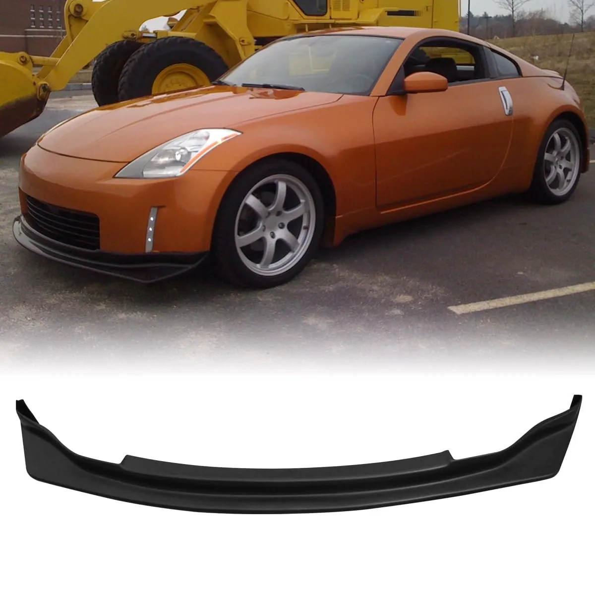 FOR 06-09 NISSAN 350Z TYPE ING PU FRONT BUMPER LIP SPOILER URETHANE