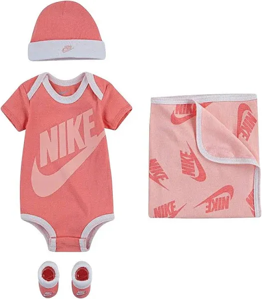 Nike Baby (0-12M) 4-Piece Set (w/ Blanket)