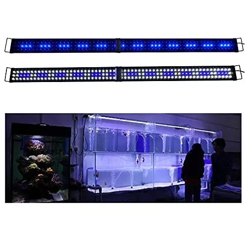 LED Aquarium Hood Lighting 72-78 inch Fish Tank Light Lamp for Freshwater Mar...