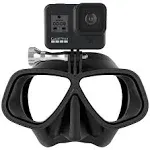 OCTOMASK - Freediver Dive Mask for GoPro, Black