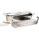 RSVP Endurance Stainless Steel Fish Poacher Pan with Handles