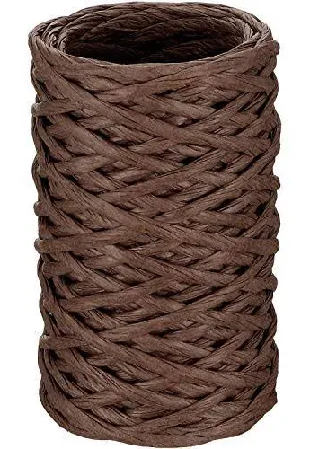 65 Feet Floral Wire Vine Wire Bind Wire Rustic Craft Wire Wrapping Wire for Flower Bouquets (Dark Brown)