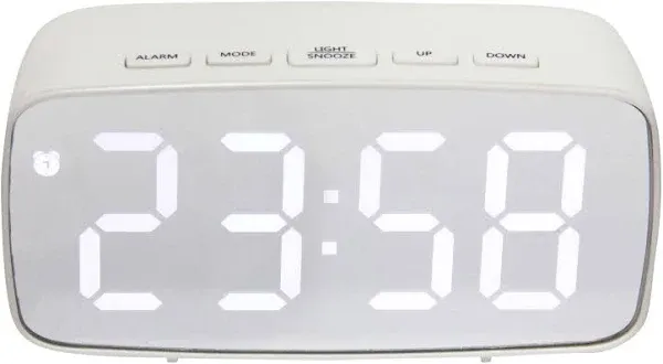 Infinity Instruments Digital Alarm Clock 20218BK