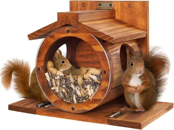 Mixumon Wood Squirrel Feeder