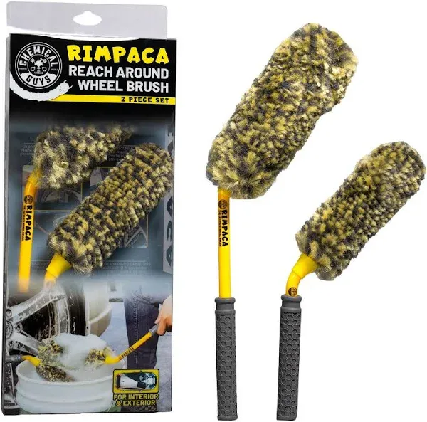 Chemical Guys Rimpaca Reach Around Ultimate Wheel Brush Set - 2 Pcs