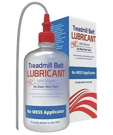 Treadmill Belt Lubricant | 100% Silicone | USA Made | No Odor & No Propellants | Applicator Tube for Full Belt Width Lubrication at a Controlled Flow-So Easy