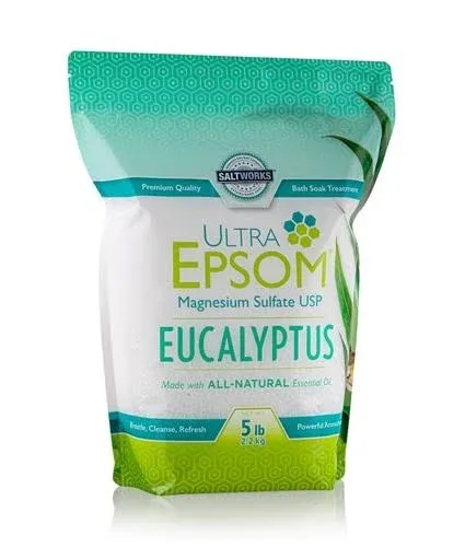 Ultra Epsom Salt Eucalyptus 5 Lb  by SaltWorks