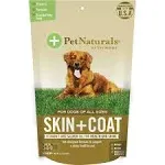 Pet Naturals Skin and Coat for Dogs with Dry, Itchy and Irritated Skin, 30 Chews - Salmon Oil, Vitamin E and Flax Oil - No Corn or Wheat - Vet Recommended