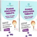 Plaque Disclosing Tablets for Teeth, 96 Count, Dental Disclosing Tablets for Kids or Adults, Shows Plaque, Helps Teach Kids Teeth Brushing Habits for