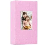 Vienrose Linen Photo Album 300 Pockets for 4x6 Photos Fabric Cover Photo Books Slip-in Picture Albums Wedding Baby Grassgreen