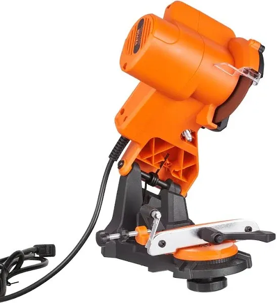 VEVOR Electric Chainsaw Sharpener, 140W Electric Saw Chain Blade Sharpener 5700RPM, Professional Bench Chain Saw Sharpening Tool with 3 Grinding Wheels Fit 0.25" to 0.404" Pitch Chains