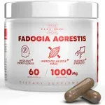 Peak Revival X Fadogia Agrestis 1000 Mg Capsules GMO Free Gluten Free Organic Edible Supplement Fitness Dietary Healthcare