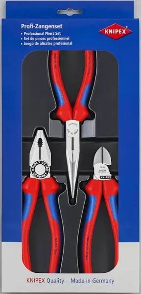 Knipex 3pc Assembly Pliers Set - (03 02 180+70 02 160+26 12 200) - 00 20 11