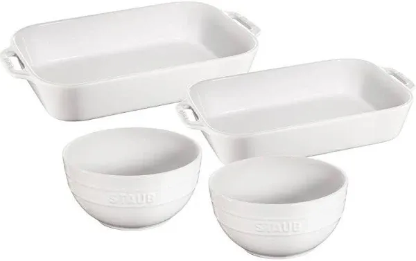 Staub Ceramic 4 Piece Baking Dish Set