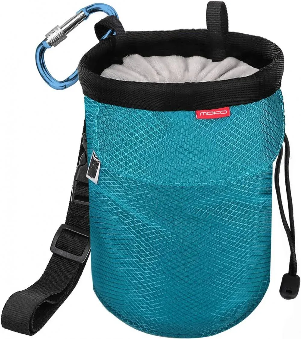 Moko Chalk Bag, Drawstring Rock Climbing Chalk Bag Bouldering Chalk Bag Bucket ...