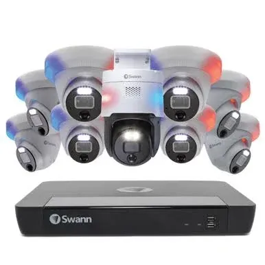 Security Camera System - Swann SWNVK-167508- 16ch NVR-3TB w/8 - bullet cams NIB