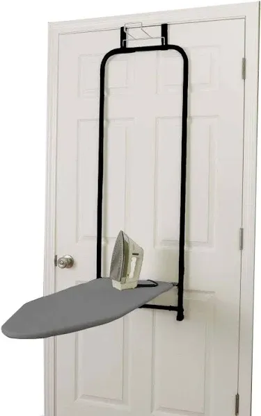 Household Essentials Matte Black Over The Door Ironing Board