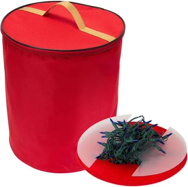 Simplify Christmas Tree Light Storage Bag in Red