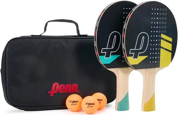 Penn 5.0 Professional Ping Pong Paddles - Choose Single Table Tennis Paddle, or Deluxe 2 or 4 Player Kit with Balls and Storage Case