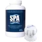 Spa Marvel Water Treatment Conditioner for Hot Tubs Spas Cleaning Pet Washing More 16 oz Bundle with A Lumintrail SCR