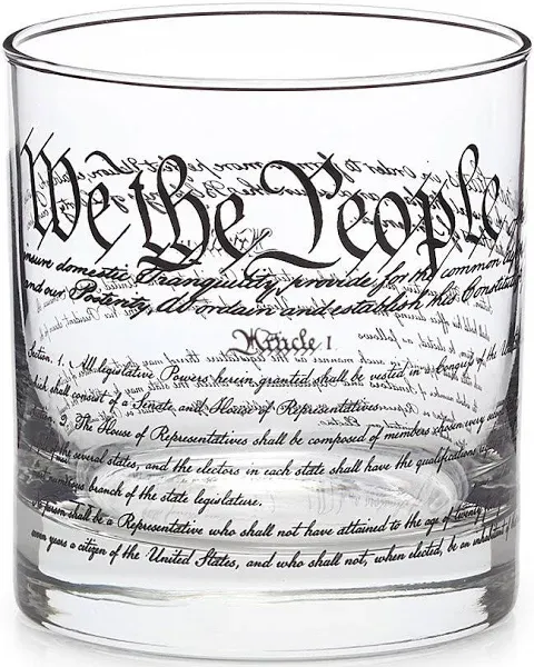 National Archives Store Constitution Rocks Whiskey Glass