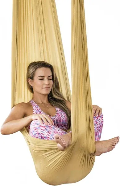 HEALTHYMODELLIFE PINC Active Silk Aerial Yoga Swing & Hammock Kit for Improved Yoga Inversions