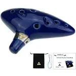 "Cheffort" 12 hole ocarina From Legend of zelda,alto C ocarina with Protective Bag,Buy zelda ocarina,12 hole zelda ocarina,ocarina of time,ocarina