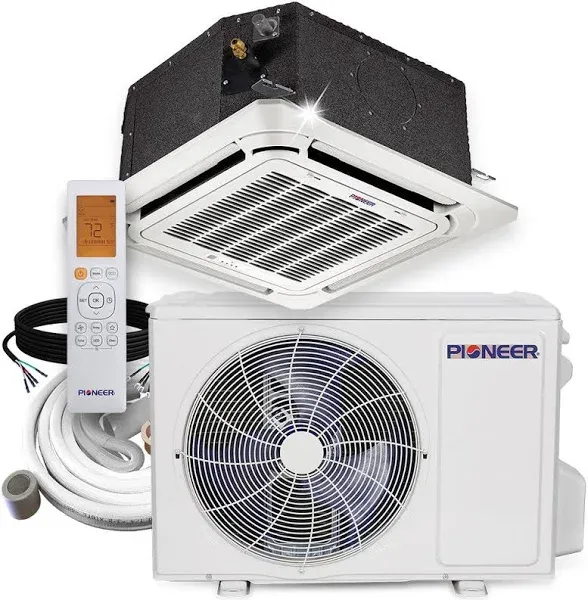 Pioneer 12,000 BTU Mini-Split Air Conditioner Heat Pump System Full Set