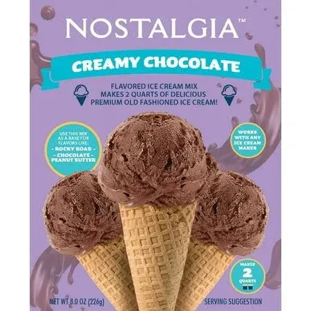 Nostalgia Chocolate Ice Cream Mix