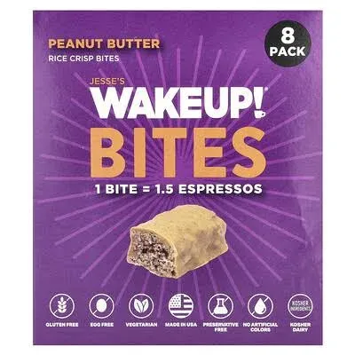 Jesse's WAKEUP! Rice Crisp Bites Peanut Butter