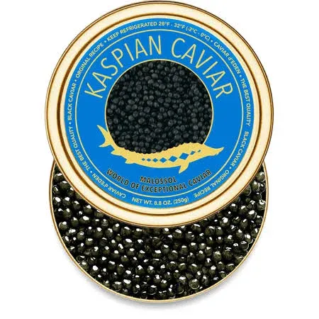 Kaspian Collection Premium Osetra Sturgeon Black Caviar