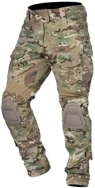 IDOGEAR Men's G3 Combat Pants with Knee Pads Multi Camouflage Trousers Airsoft Hunting Paintball Tactical Outdoor Pants