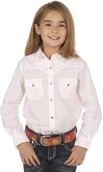 Wrangler Girls' Snap Front Shirt