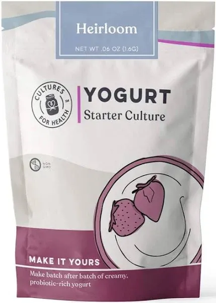 Cultures for Health Heirloom Yogurt Starter Cultures