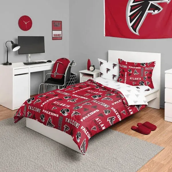 FOCO NFL Team Logo Bed in a Bag Comforter Sheets Pillow Cases Bedding 5-Piece