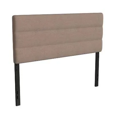 Merrick Lane Coppola Headboard with Tufted Upholstery and Powder Coated Metal Frame