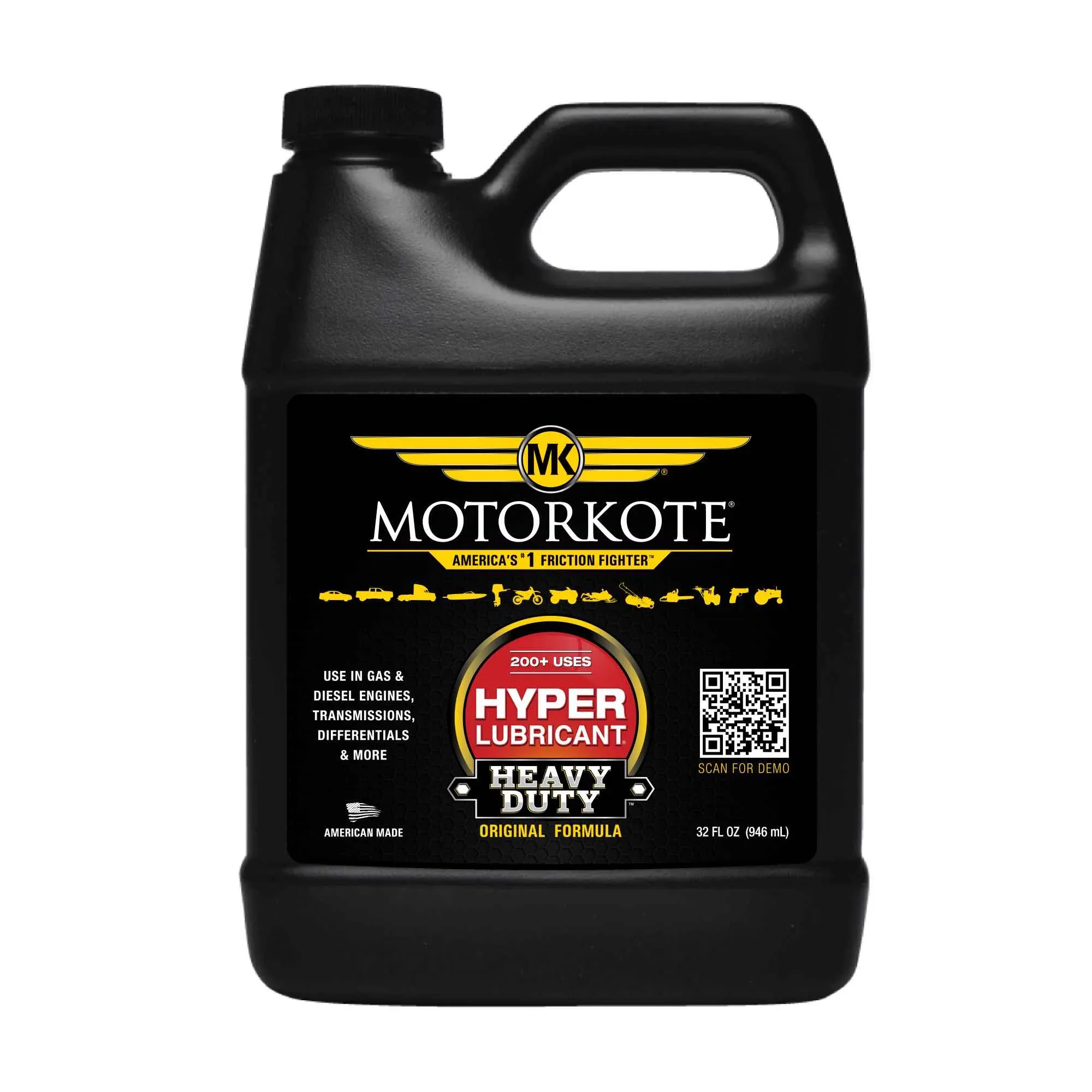 MotorKote Hyper Lubricant, Engine Treatment Gas or Diesel Lubricant, 32 oz