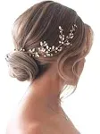 Bride Crystal Wedding Hair Vine Silver Bridal Hair Piece Rhinestone Hair Acce...