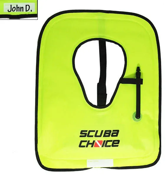 Scuba Choice Adult Neon Yellow Snorkel Vest