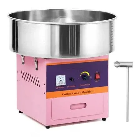 Commercial Cotton Candy Machine 1000W with Stainless Steel Bowl