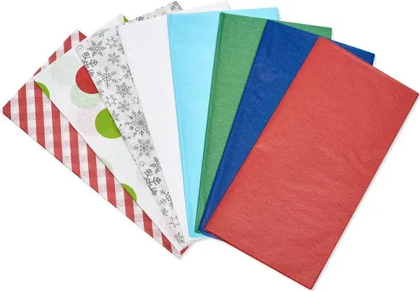 American Greetings 200 Sheets 20 in. x 20 in. Bulk Tissue Paper for Christmas, Hanukkah and All Holidays