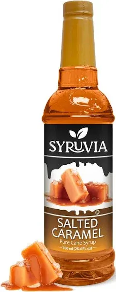 Syruvia Salted Caramel Coffee Syrup