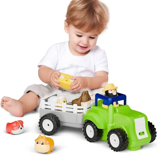 iPlay i Learn Toddler Remote Control Farm Tractor Toy