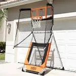 Hall of Games - Outdoor 2-in-1 Basketball and Baseball Pitchback Training Game