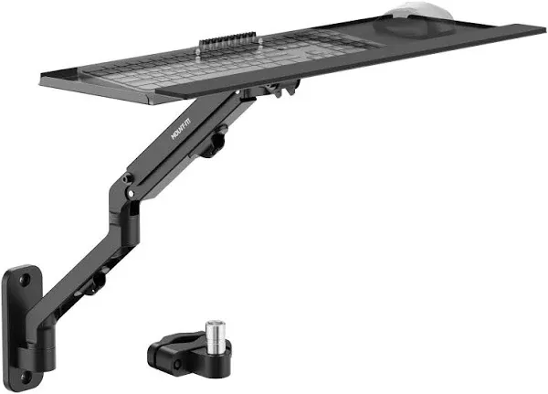 Mount-It! MI-1765KB Counterbalance Keyboard Tray Arm for Wall and Pole Mounting