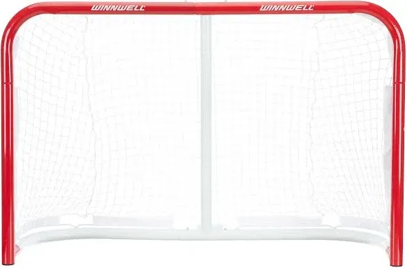 Winnwell Knee Hockey Goal Net - Indoor & Outdoor Hockey Training Equipment - includes 1 Goalie Net & 2 Balls