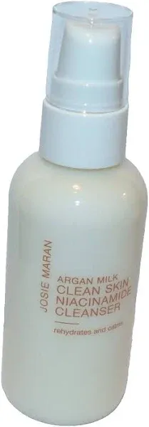 Josie Maran Argan Milk Clean Skin Niacinamide Cleanser: Rehydrate and Calms (4 Fl Oz)