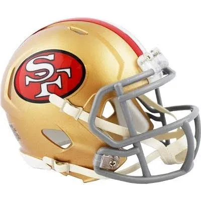 Riddell San Francisco 49ers 1964-1995 Throwback Speed Mini Helmet