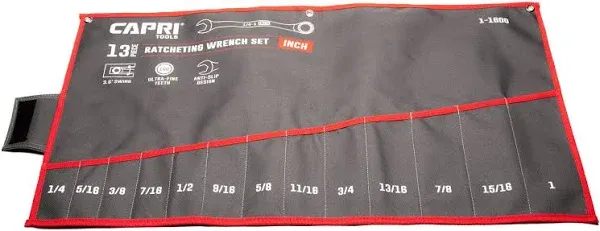 Capri Tools Wrench Roll Up Pouch Standard Pockets